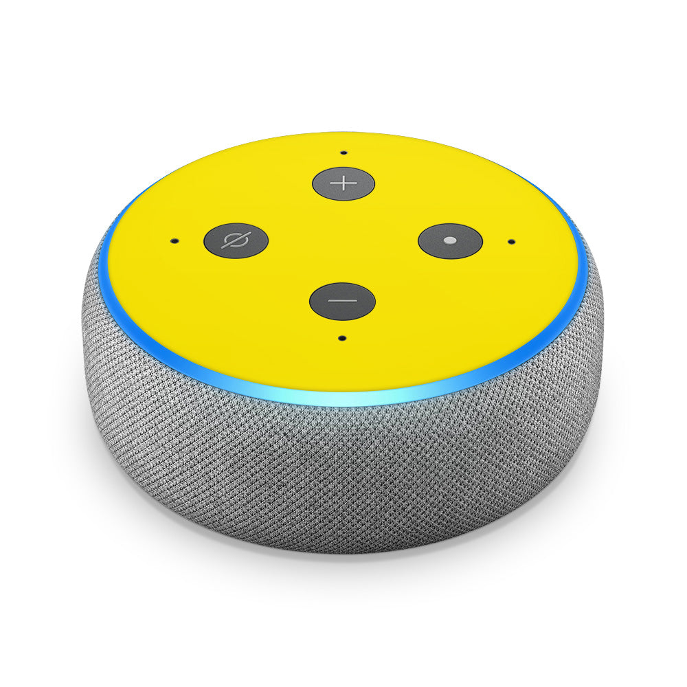 Yellow Amazon Echo Dot 3 Skin