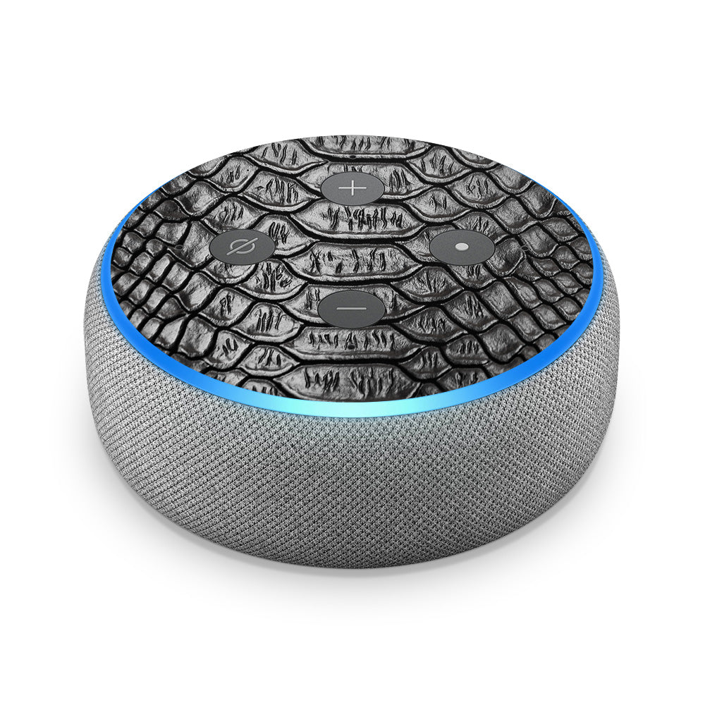 Black Snake Skin Amazon Echo Dot 3 Skin