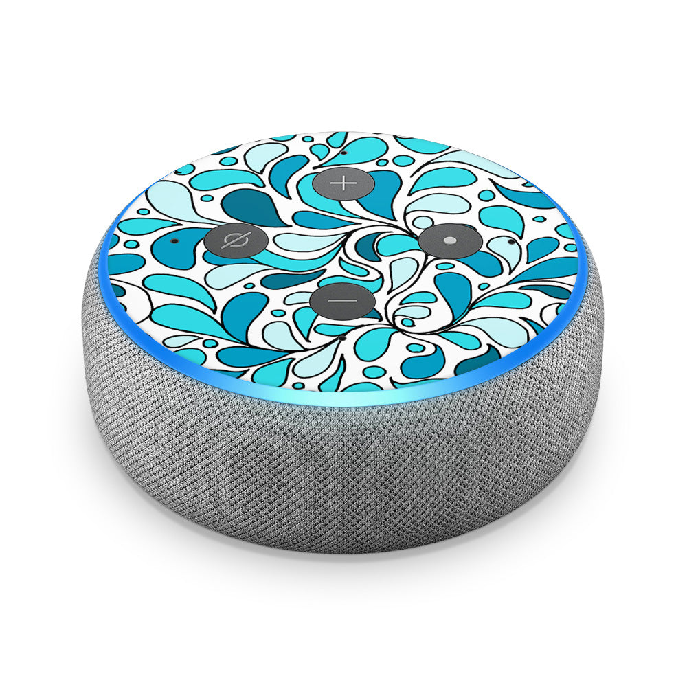 Splash of Blue Amazon Echo Dot 3 Skin