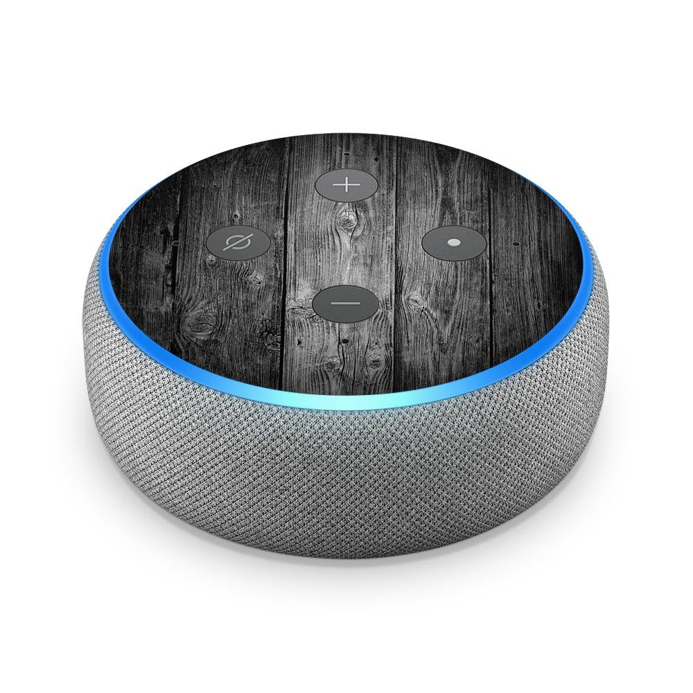 Black Timber V2 Amazon Echo Dot 3 Skin
