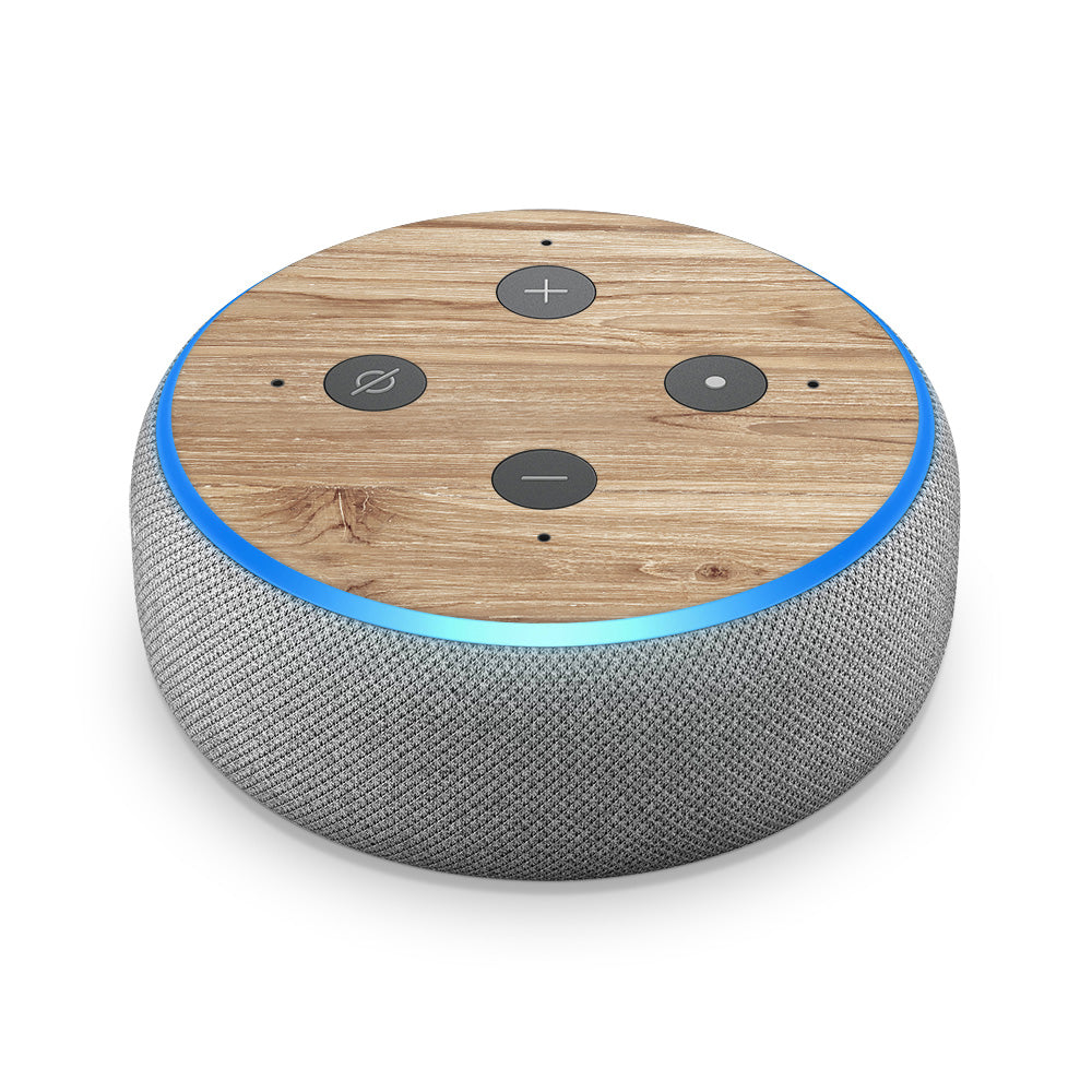 Beech Wood Amazon Echo Dot 3 Skin