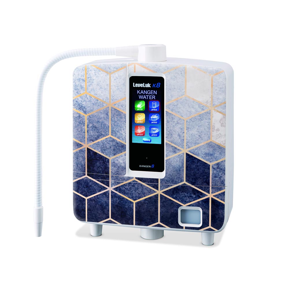 Blue Cubic Grunge Enagic Kangen K8 Skin