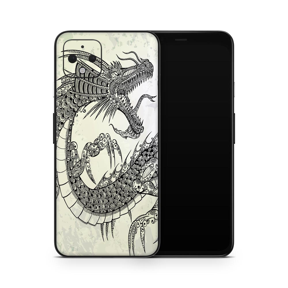 Dragon Illustration Pixel 4 Skin