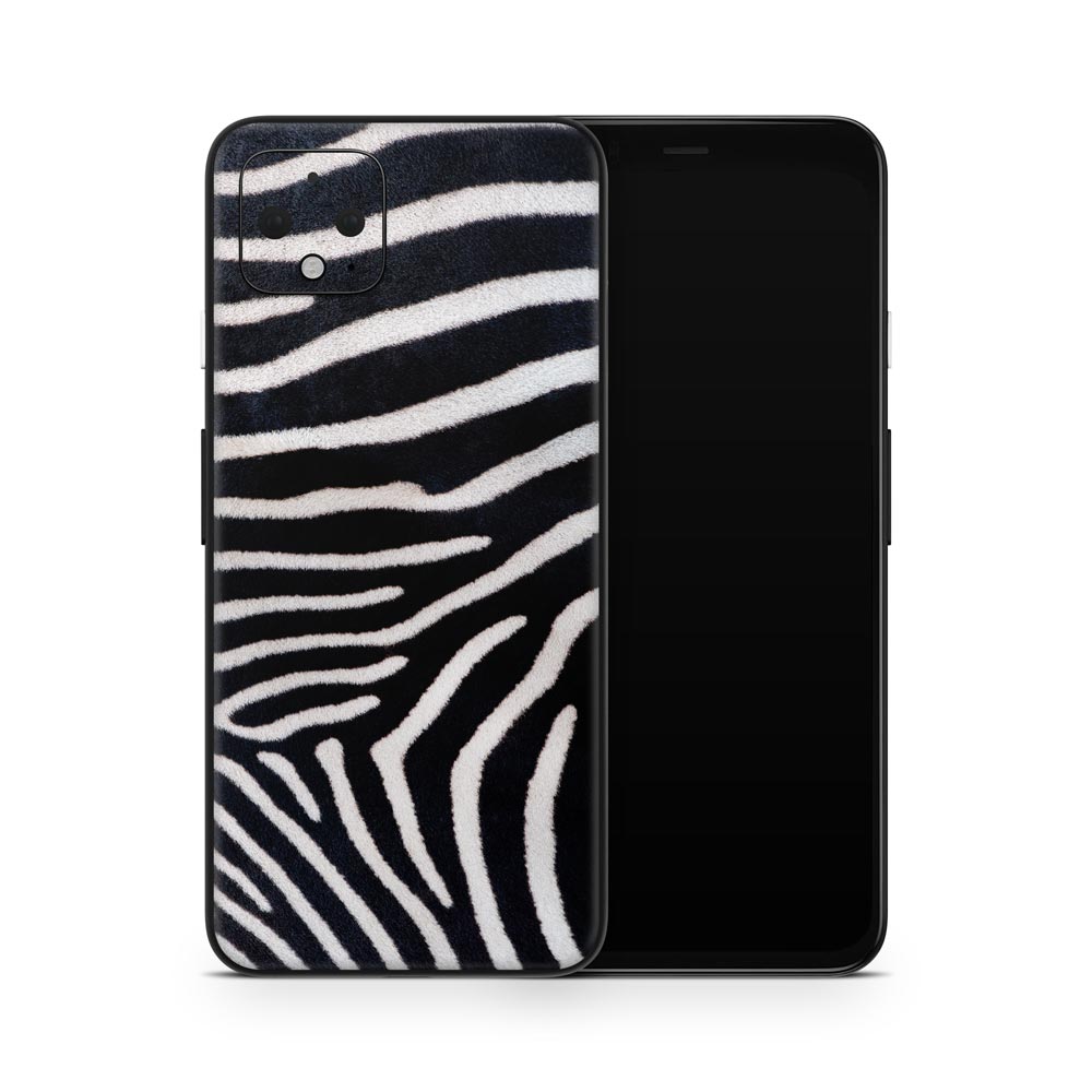 Zebra Print Pixel 4 Skin