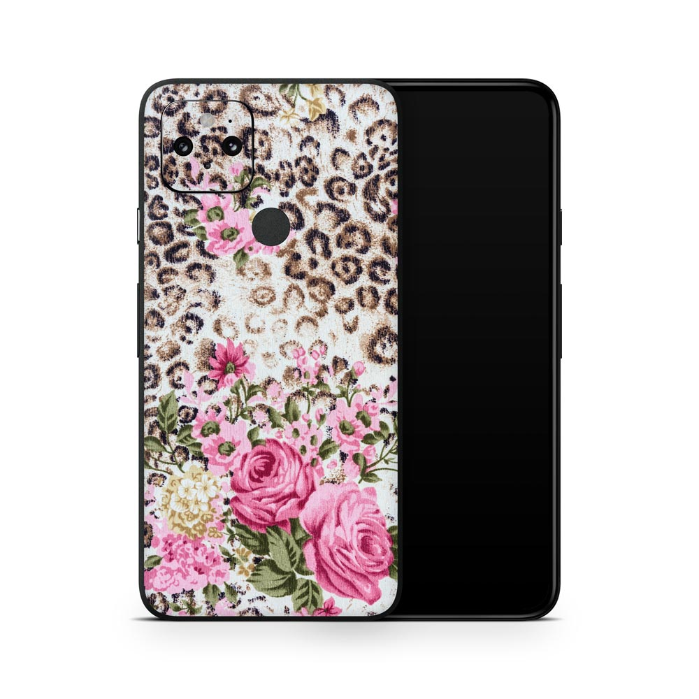 Leopard Rose Google Pixel 5 Skin