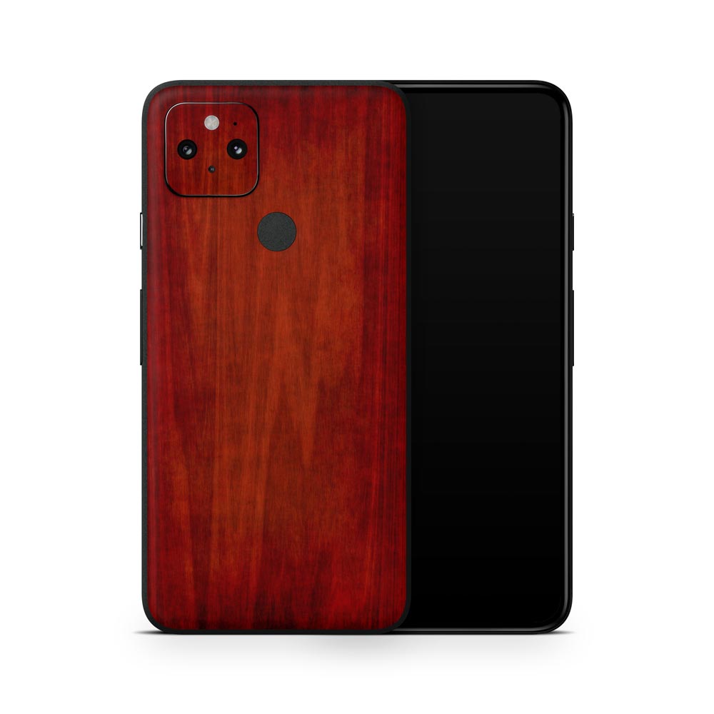 Red Wood Google Pixel 5 Skin