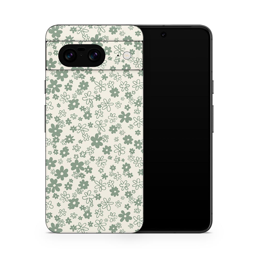 Sage Floral Google Pixel 8 Skin