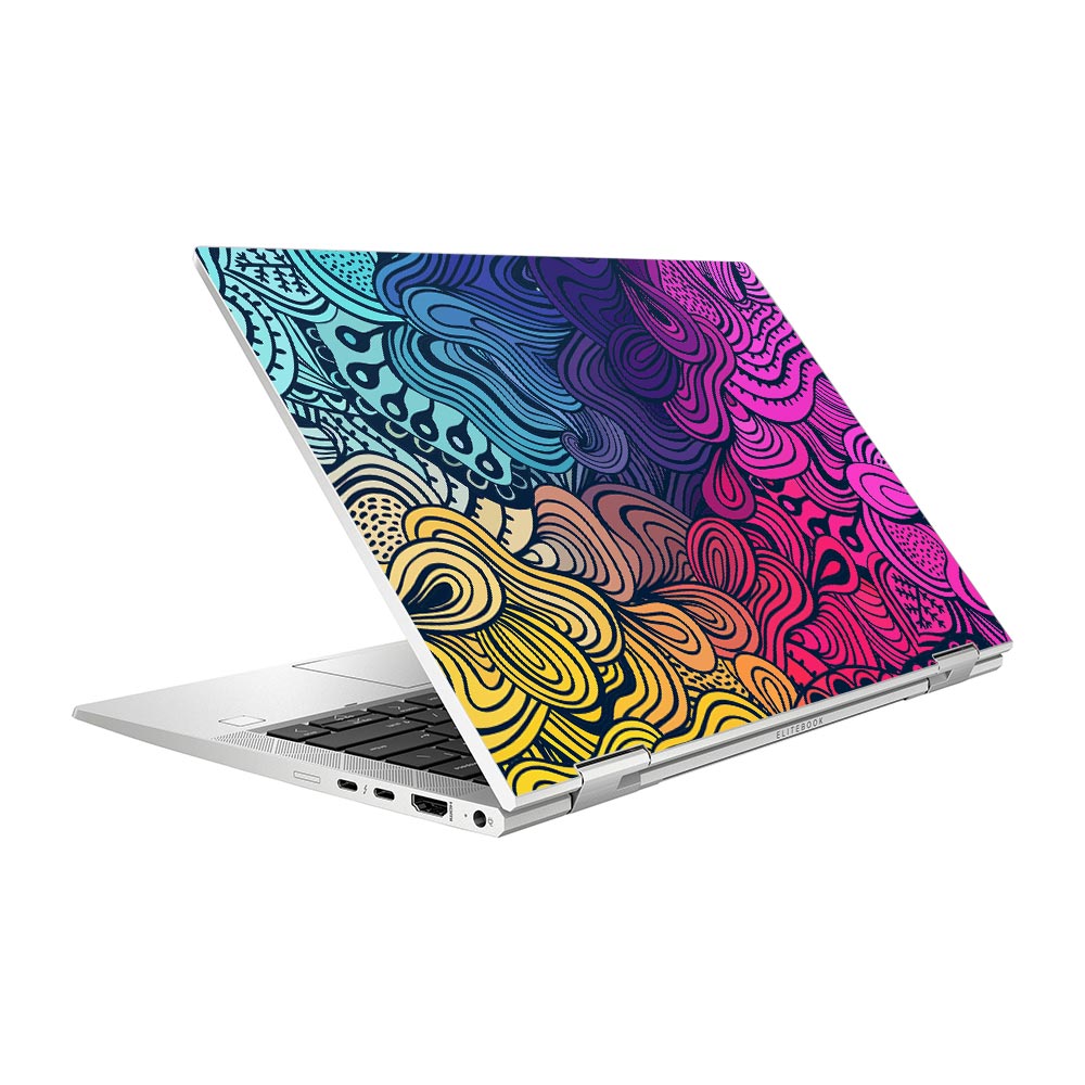 Floral Form HP Elitebook x360 830 G8 Skin