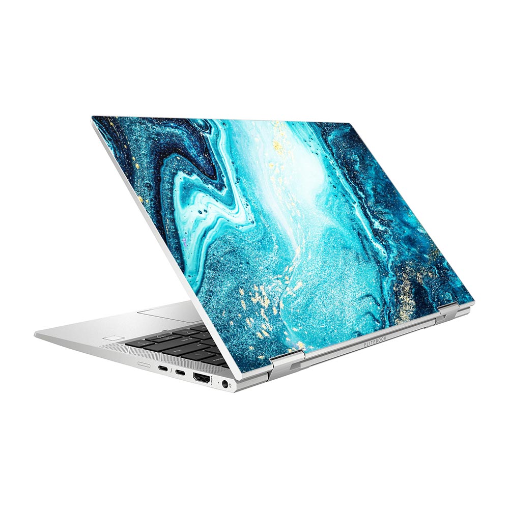 Blue River Marble HP Elitebook x360 830 G8 Skin