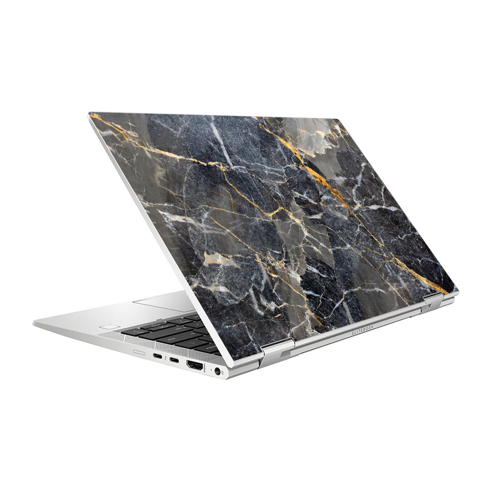 Slate Gold Marble HP Elitebook x360 830 G8 Skin