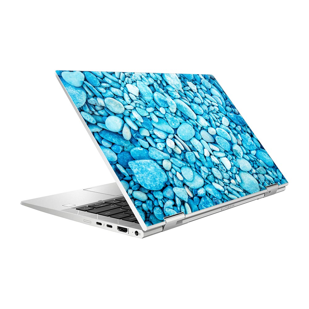 Blue Pebbles HP Elitebook x360 830 G8 Skin