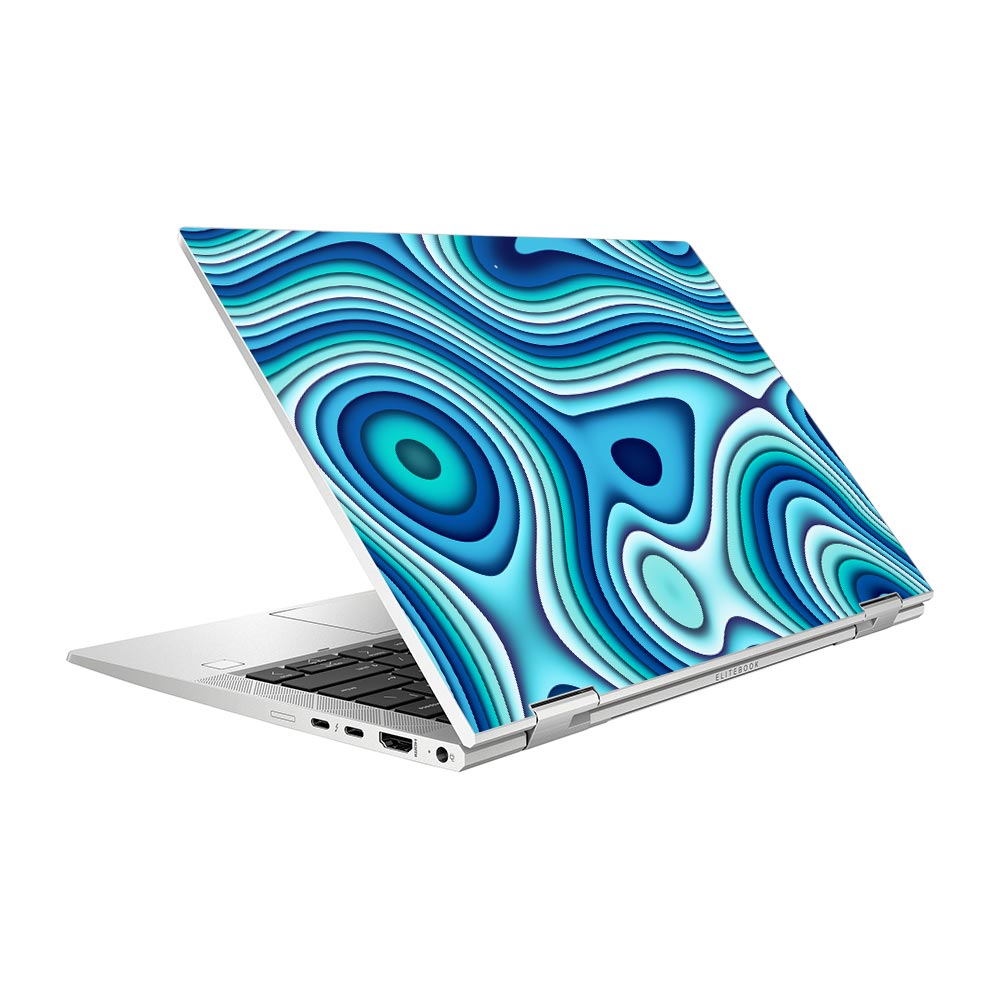 Wavy Fractal HP Elitebook x360 830 G8 Skin