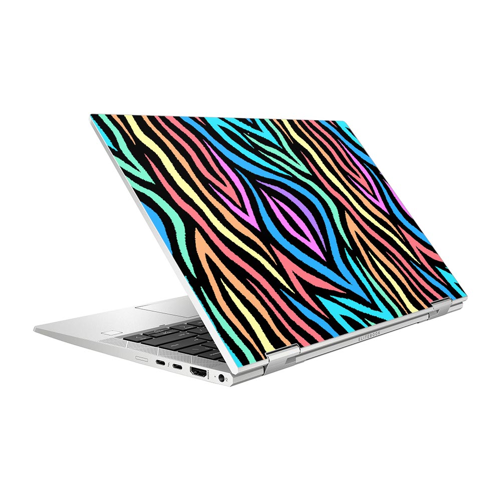 Rainbow Zebra HP Elitebook x360 830 G8 Skin