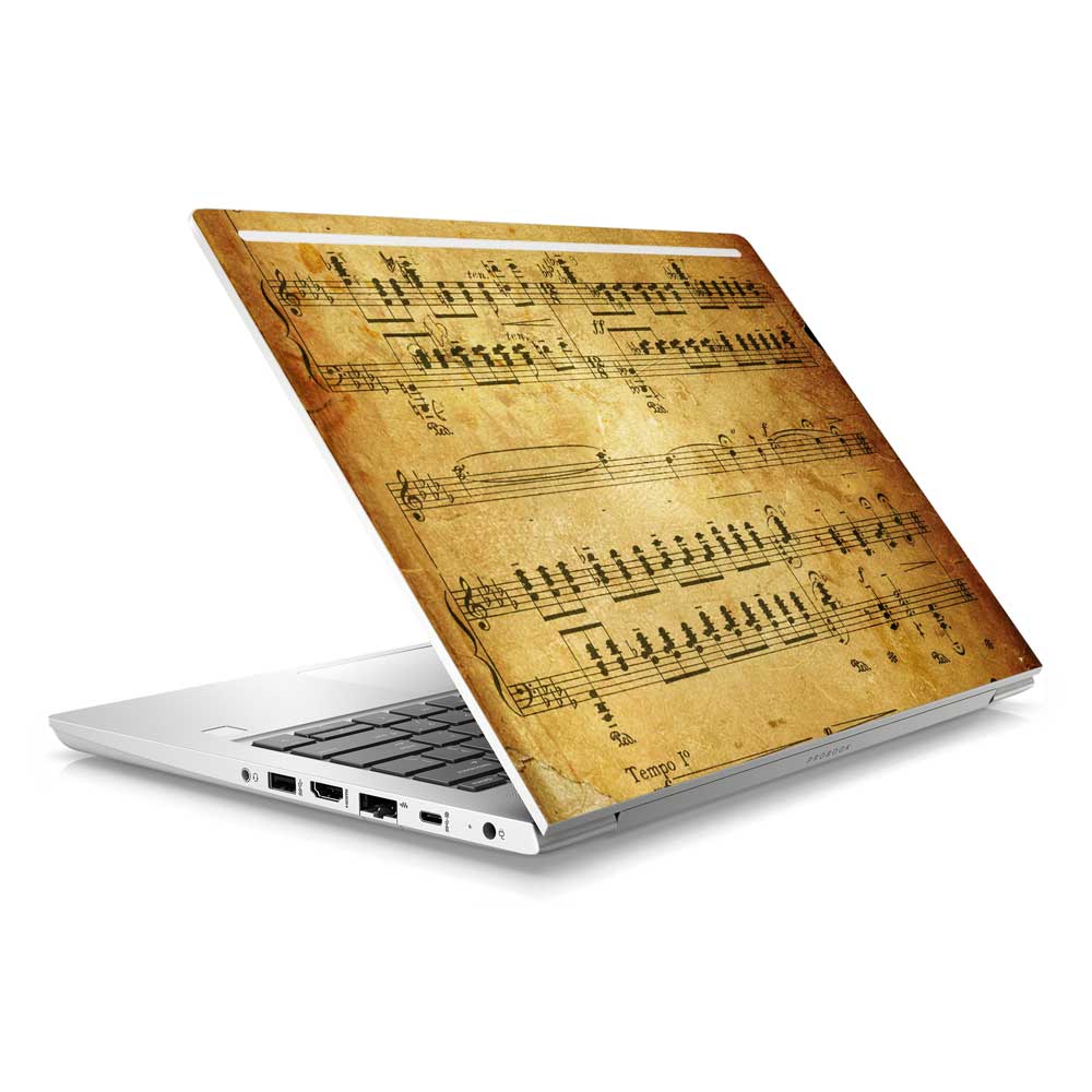 Music Sheet Parchment HP ProBook 430 G6 Laptop Skin