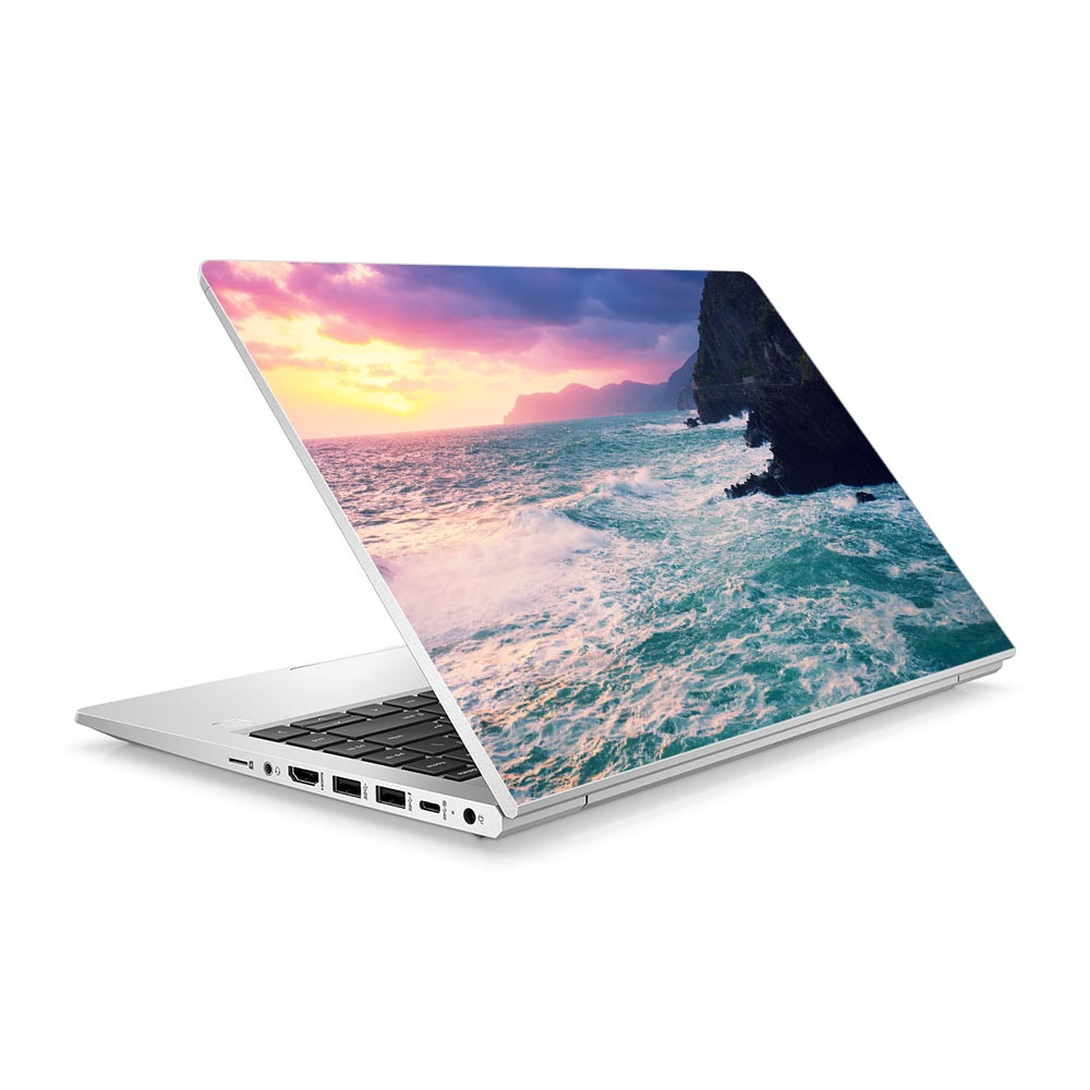 Sunset over Rocks HP ProBook 640 G8 Laptop Skin