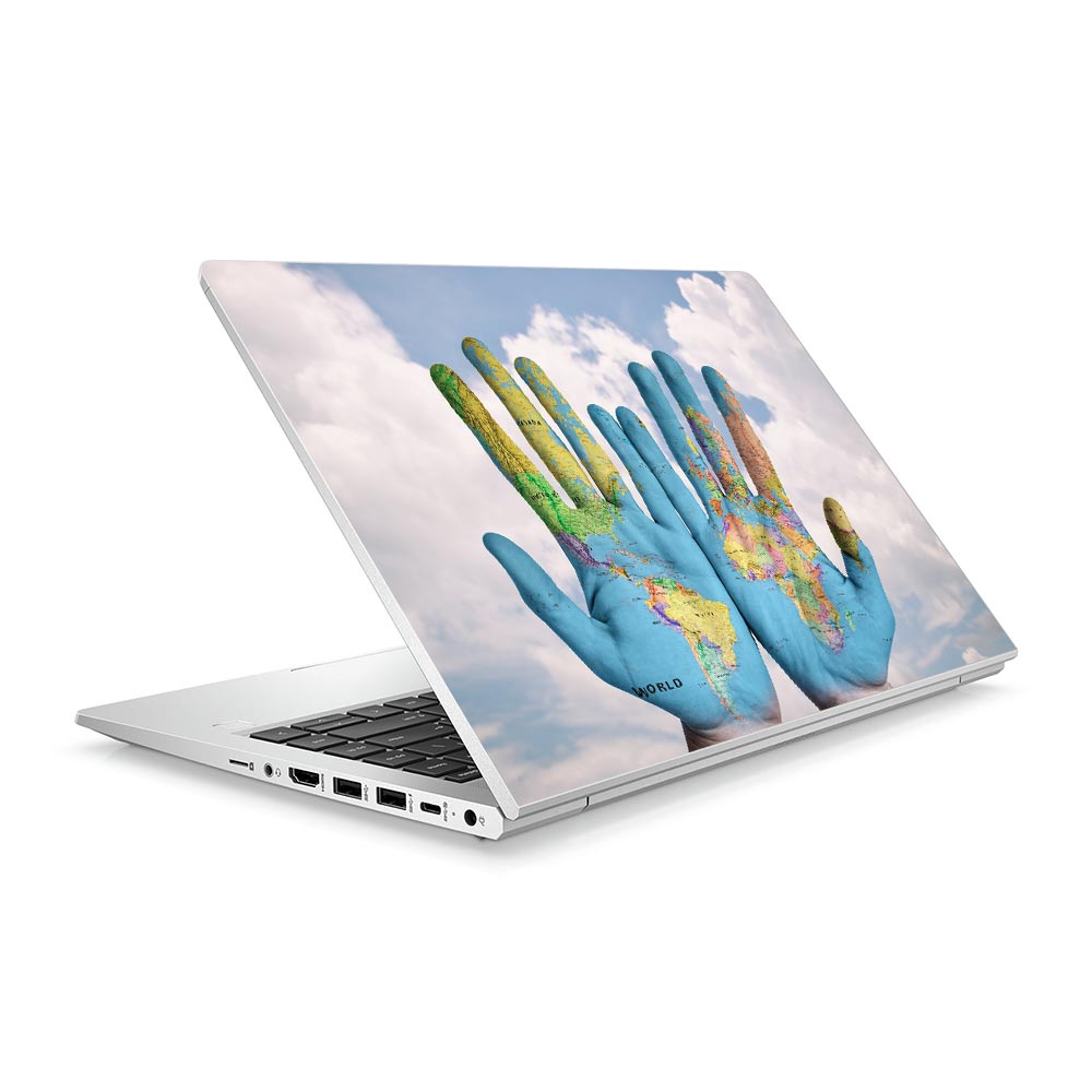 World in Your Hands HP ProBook 640 G8 Laptop Skin