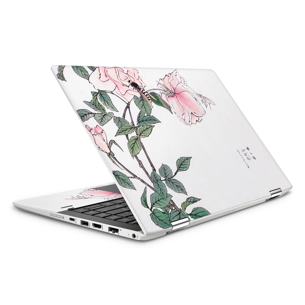 Bee &amp; Flower Illustration HP ProBook x360 440 G1 Laptop Skin