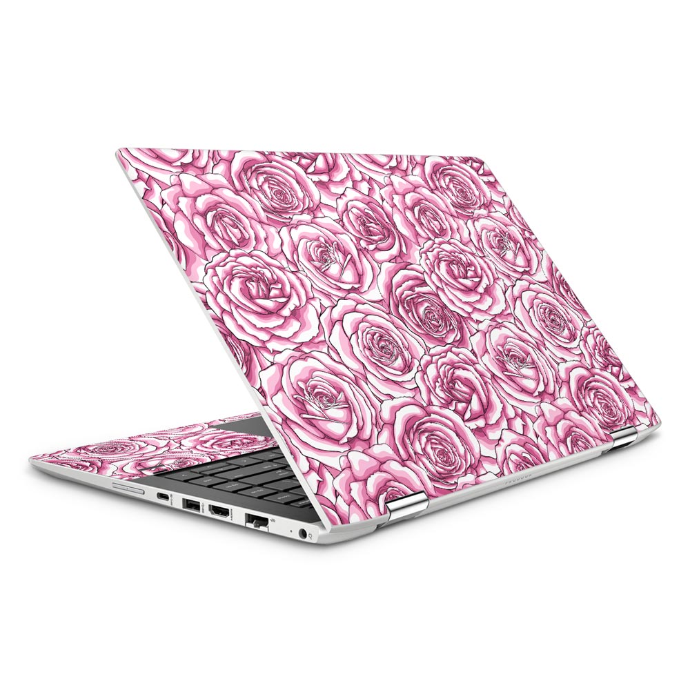 Etched Rose HP ProBook x360 440 G1 Laptop Skin