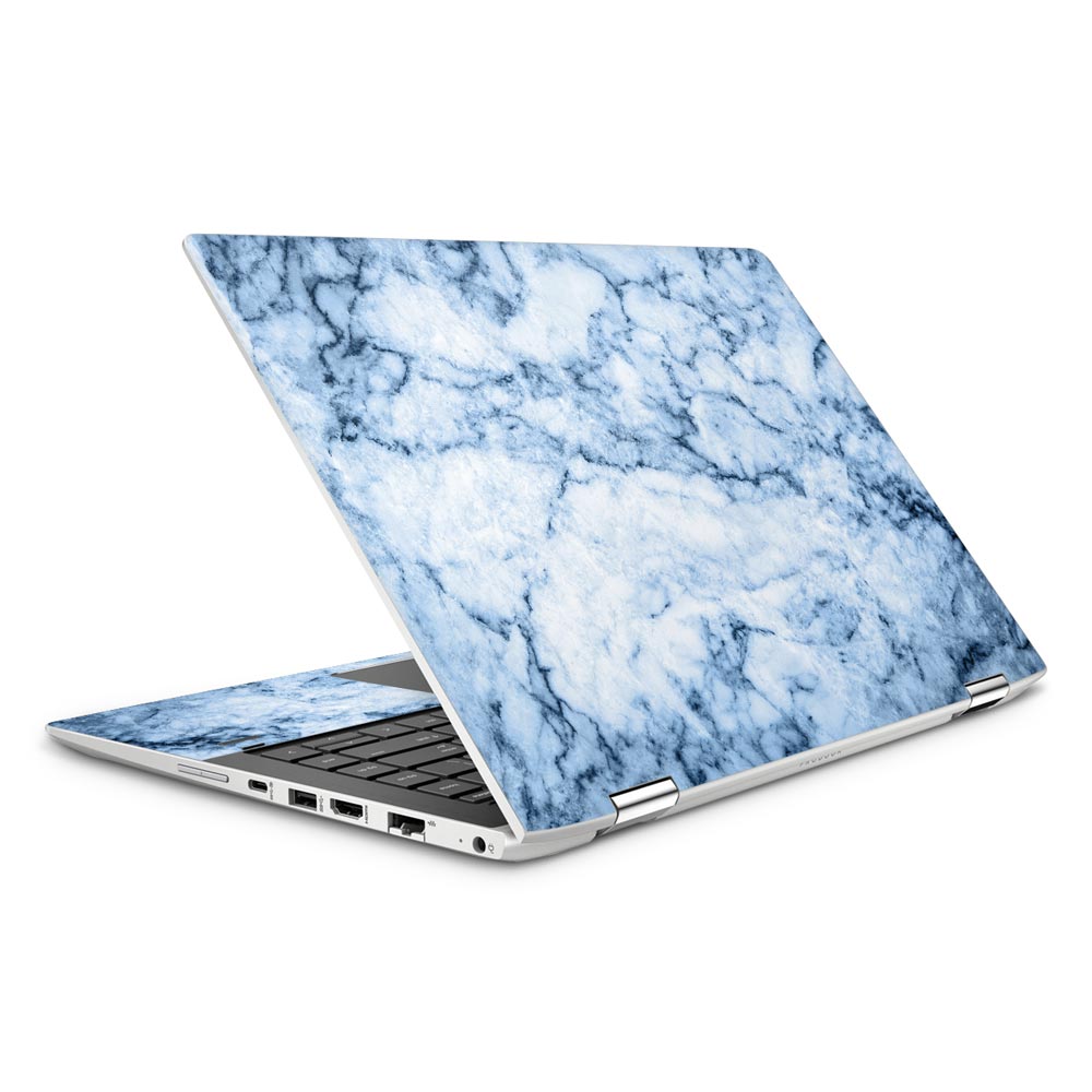 Blue Vein Marble HP ProBook x360 440 G1 Laptop Skin