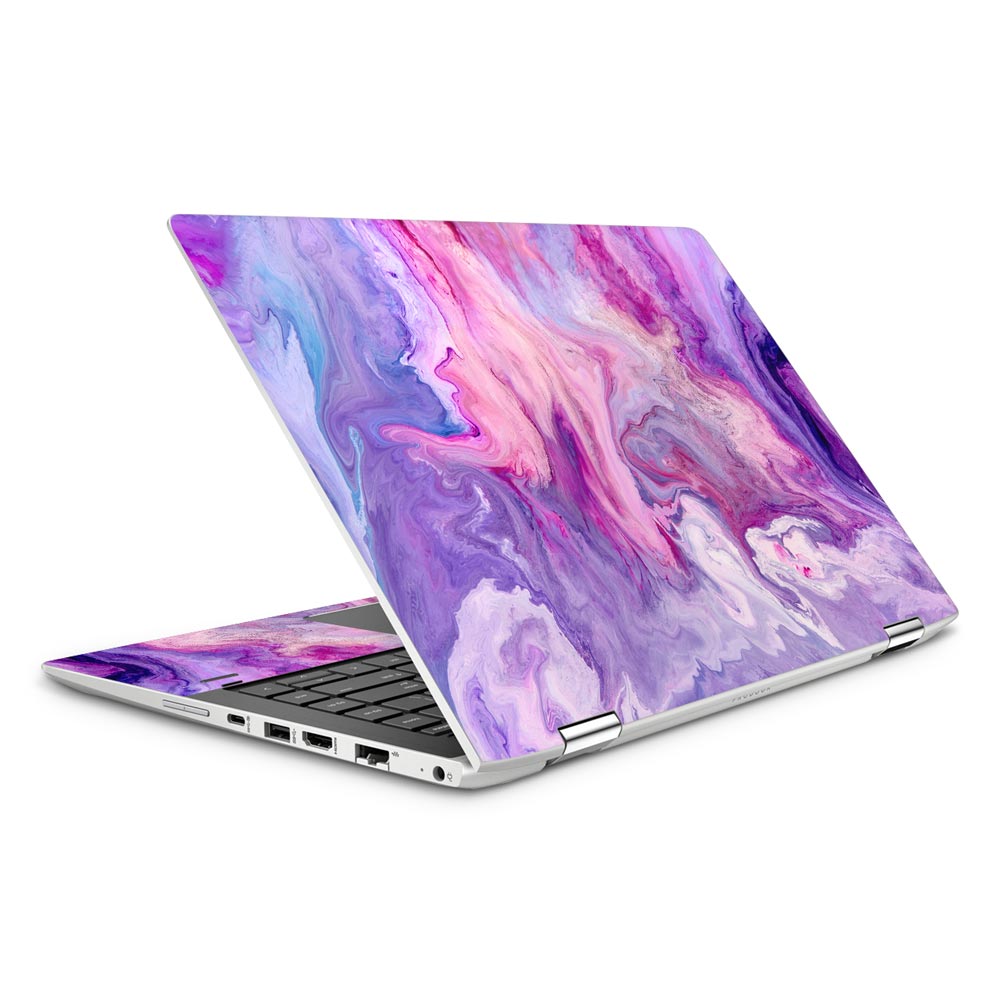 Purple Marble Swirl HP ProBook x360 440 G1 Laptop Skin