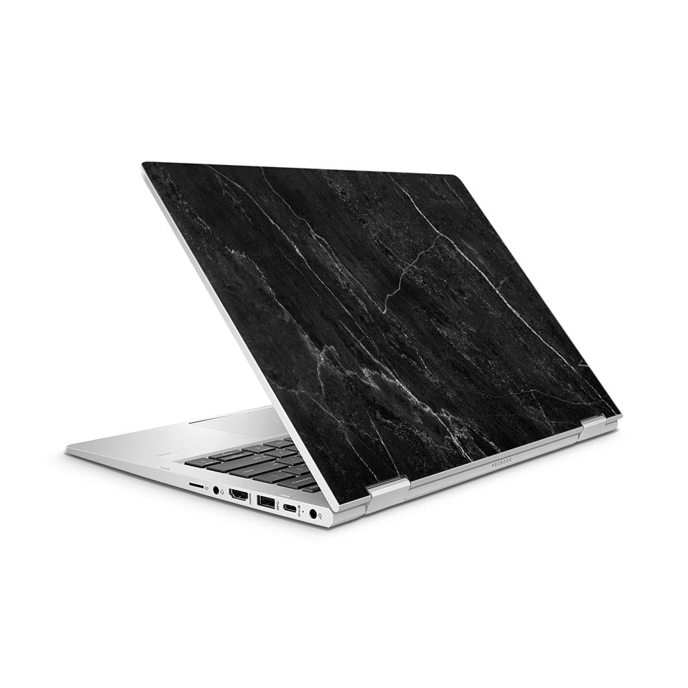 HP ProBook x360 435 Laptop Skin Black Marble II SkinWraps Australia