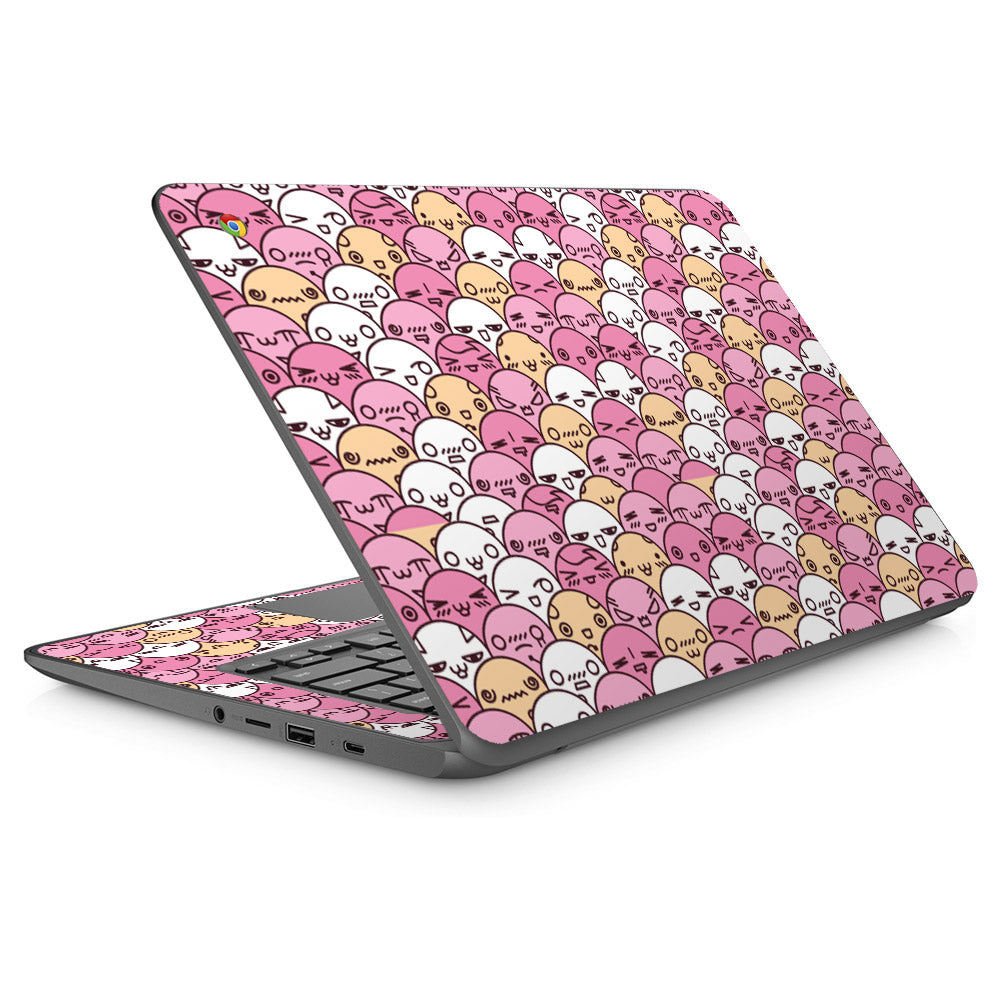 Kawaii Crowd HP Chromebook 14 Skin