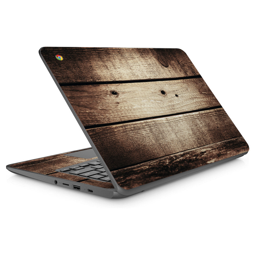 Vintage Wood HP Chromebook 14 Skin