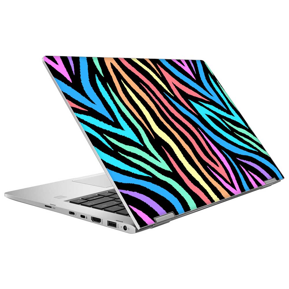 Rainbow Zebra HP Elitebook x360 1030 Skin