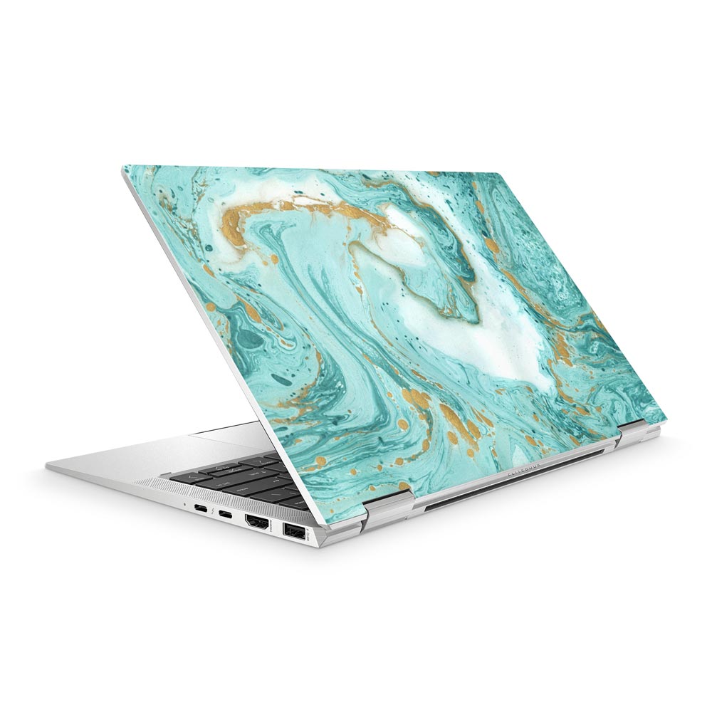 Ocean Marble Swirl HP Elitebook x360 1030 G7 Skin