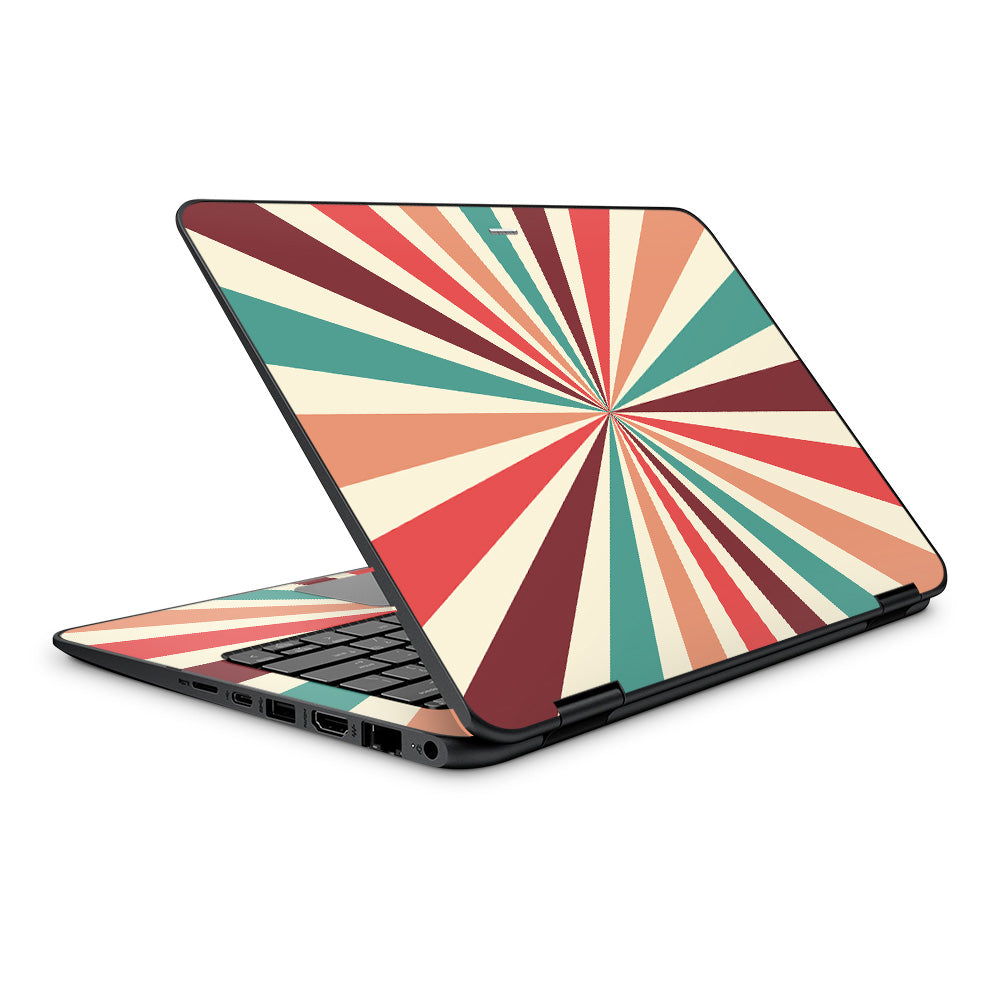 Retro Stripes HP ProBook x360 11 EE Laptop Skin