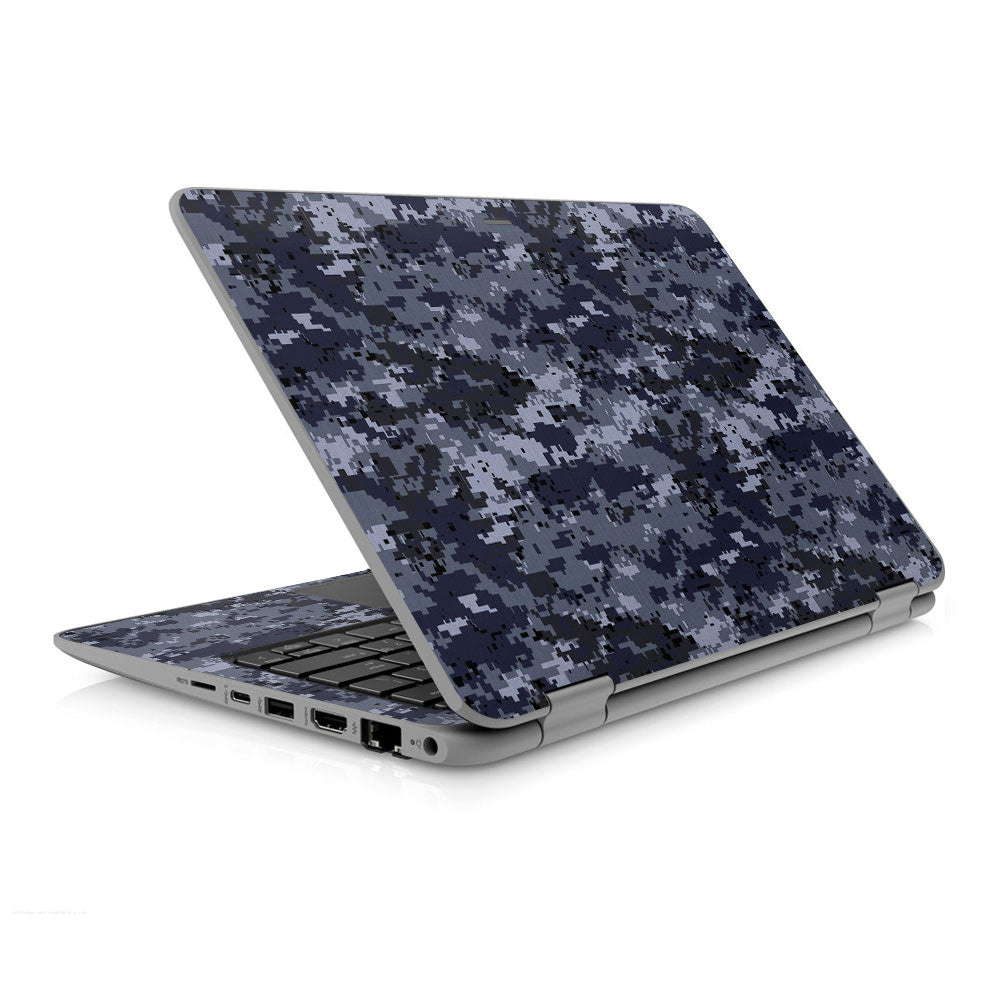 Digital Navy Camo HP ProBook x360 11 G4 EE Skin