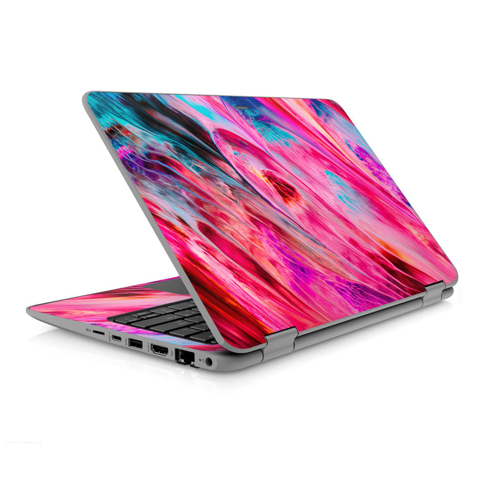 Pink Abstract HP ProBook x360 11 G4 EE Skin
