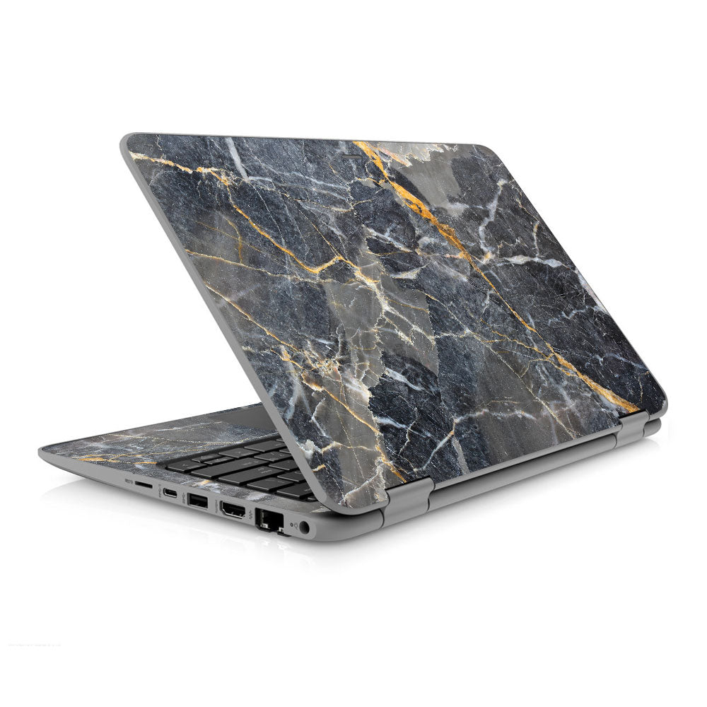 Slate Gold Marble HP ProBook x360 11 G4 EE Skin