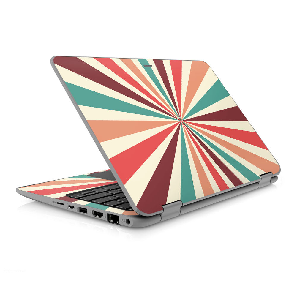 Retro Stripes HP ProBook x360 11 G4 EE Skin