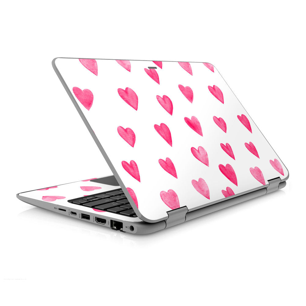 Watercolour Hearts HP ProBook x360 11 G4 EE Skin