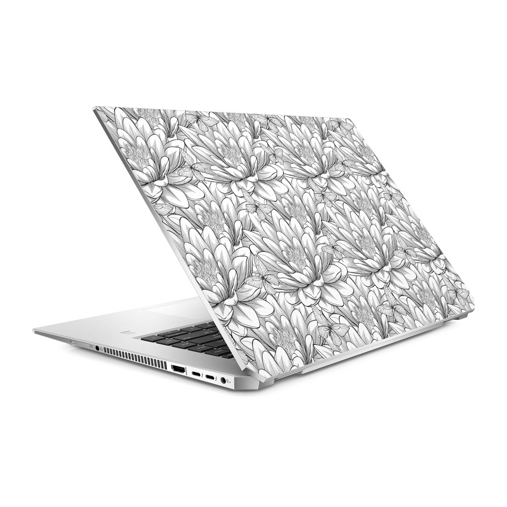 Floral Damask White HP ZBook 15 G5 Laptop Skin