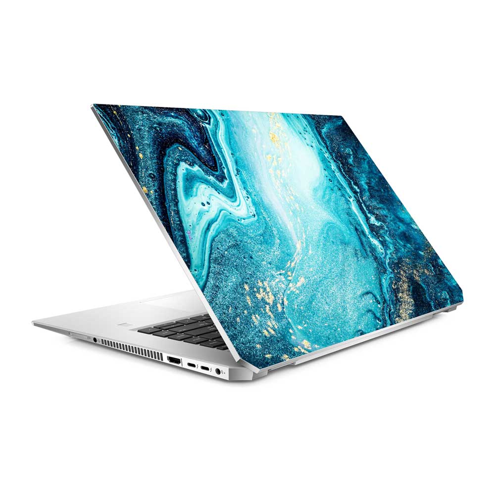 Blue River Marble HP ZBook 15 G5 Laptop Skin