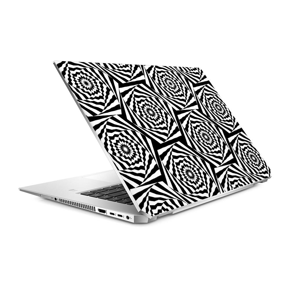 HP ZBook 15 G5 Laptop Skin - Monochrome Maze | SkinWraps Australia