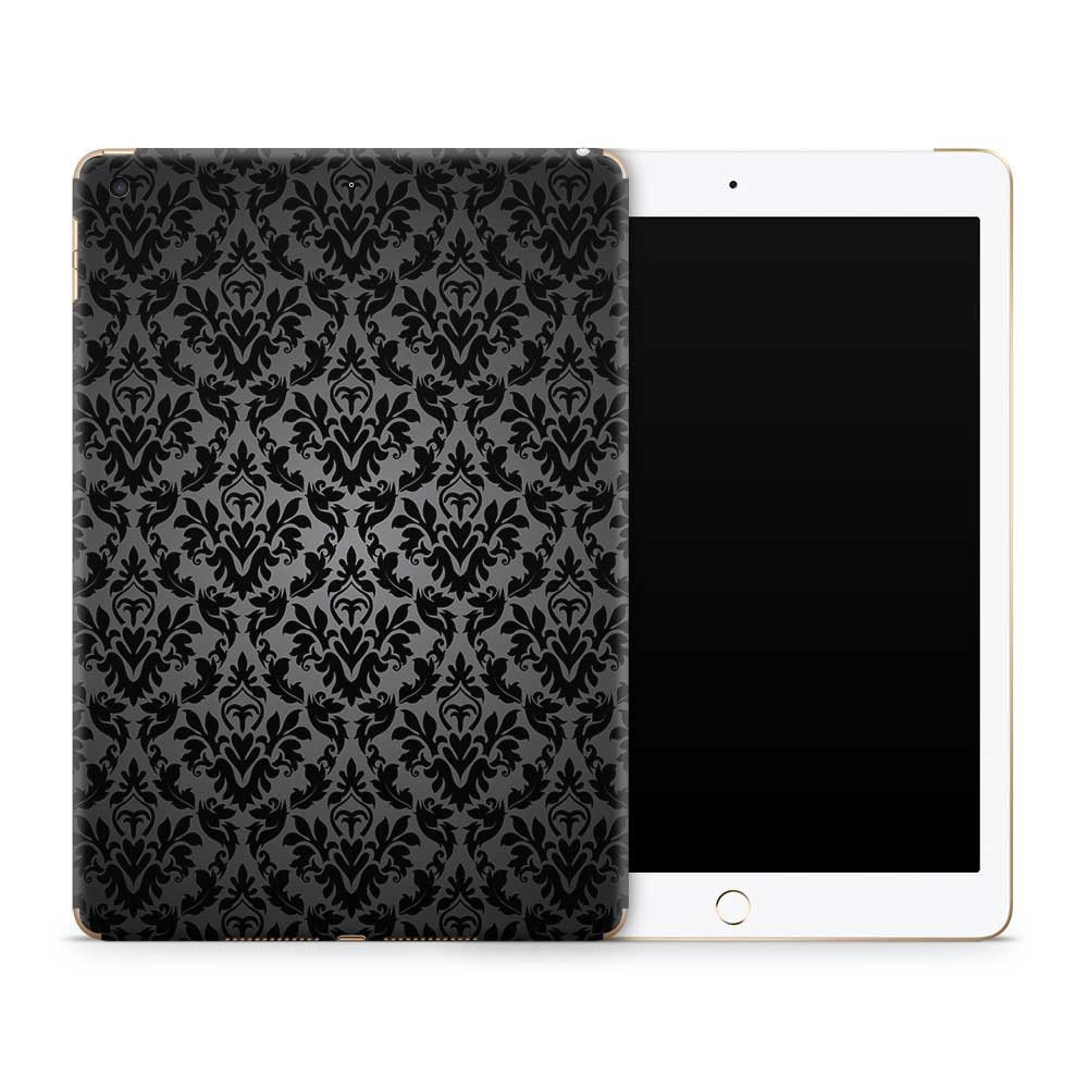 Damask Black Apple iPad Skin