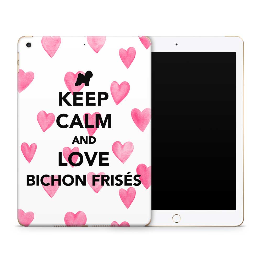 Keep Calm and Bichon Apple iPad Skin