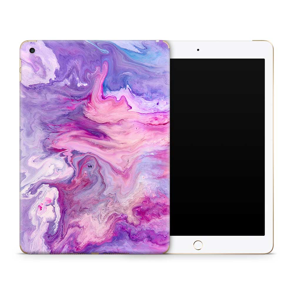 Purple Marble Swirl Apple iPad Skin