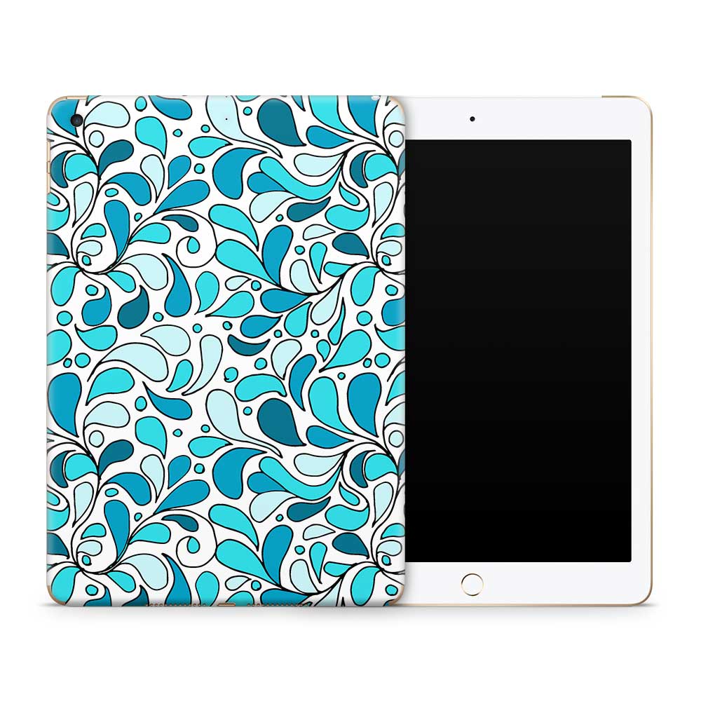 Splash of Blue Apple iPad Skin