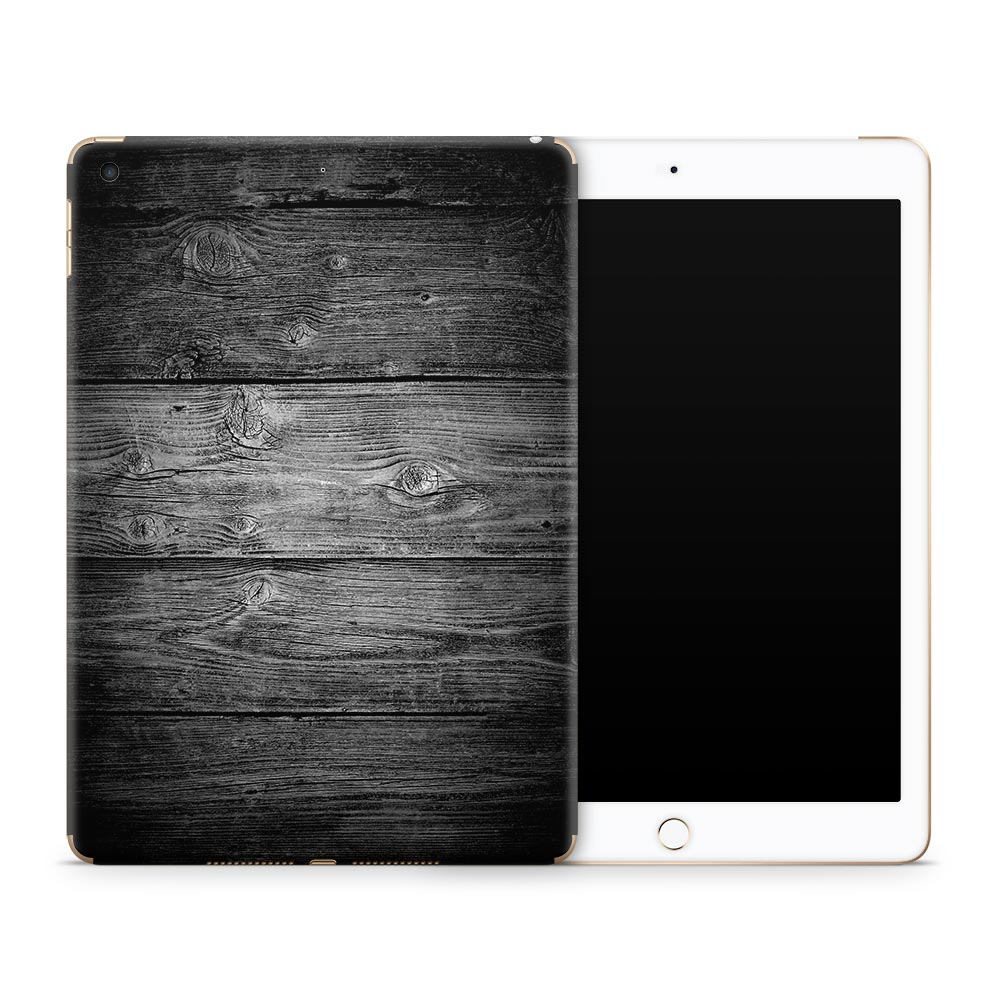 Black Timber V2 iPad 5/6 Skin