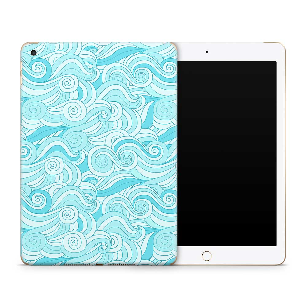 Blue Waves Apple iPad Skin