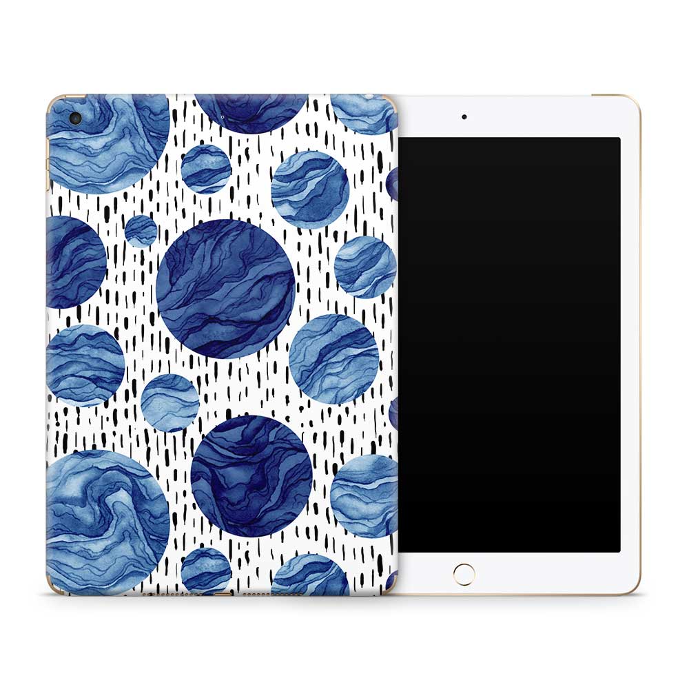 Blue Wave Drops Apple iPad Skin