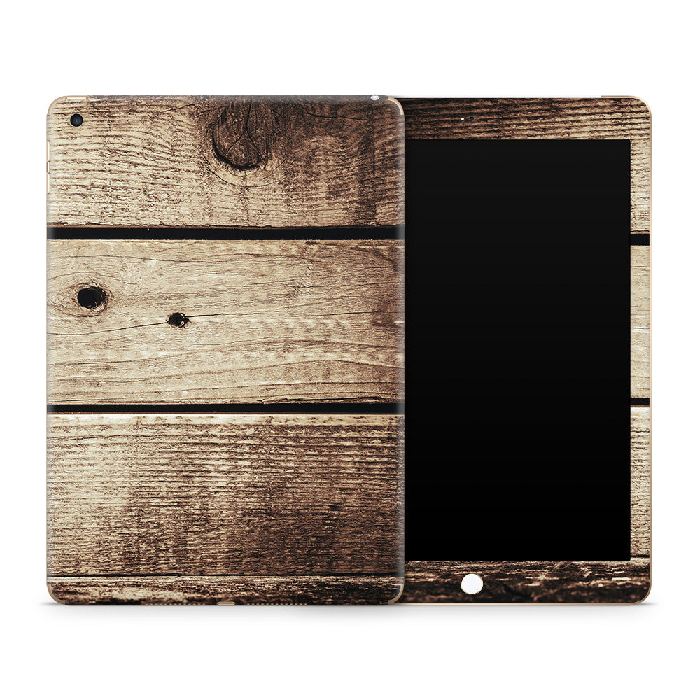 Vintage Wood Apple iPad Skin