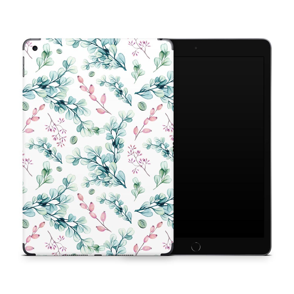 Berry Leaf Apple iPad 7/8 Skin