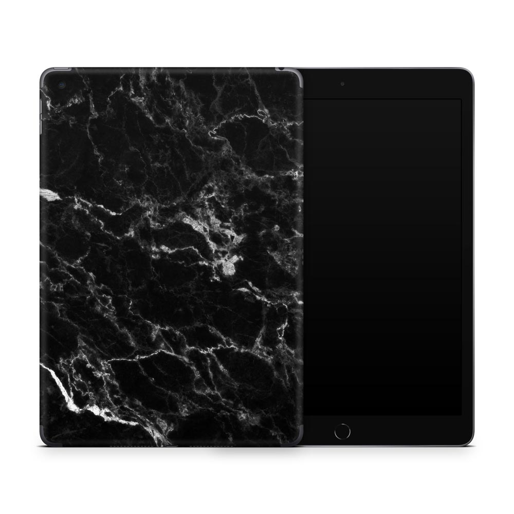 Black Marble IV Apple iPad 7/8 Skin