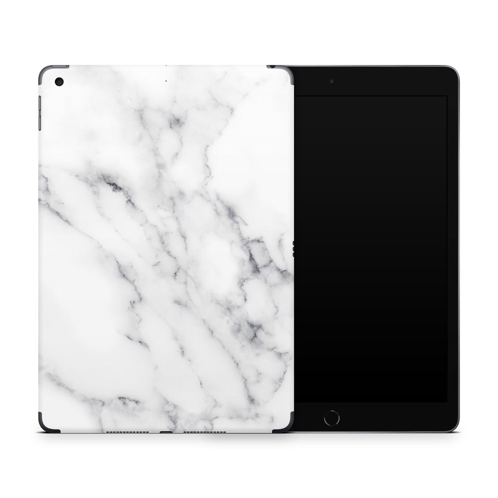 White Marble II Apple iPad 7/8 Skin