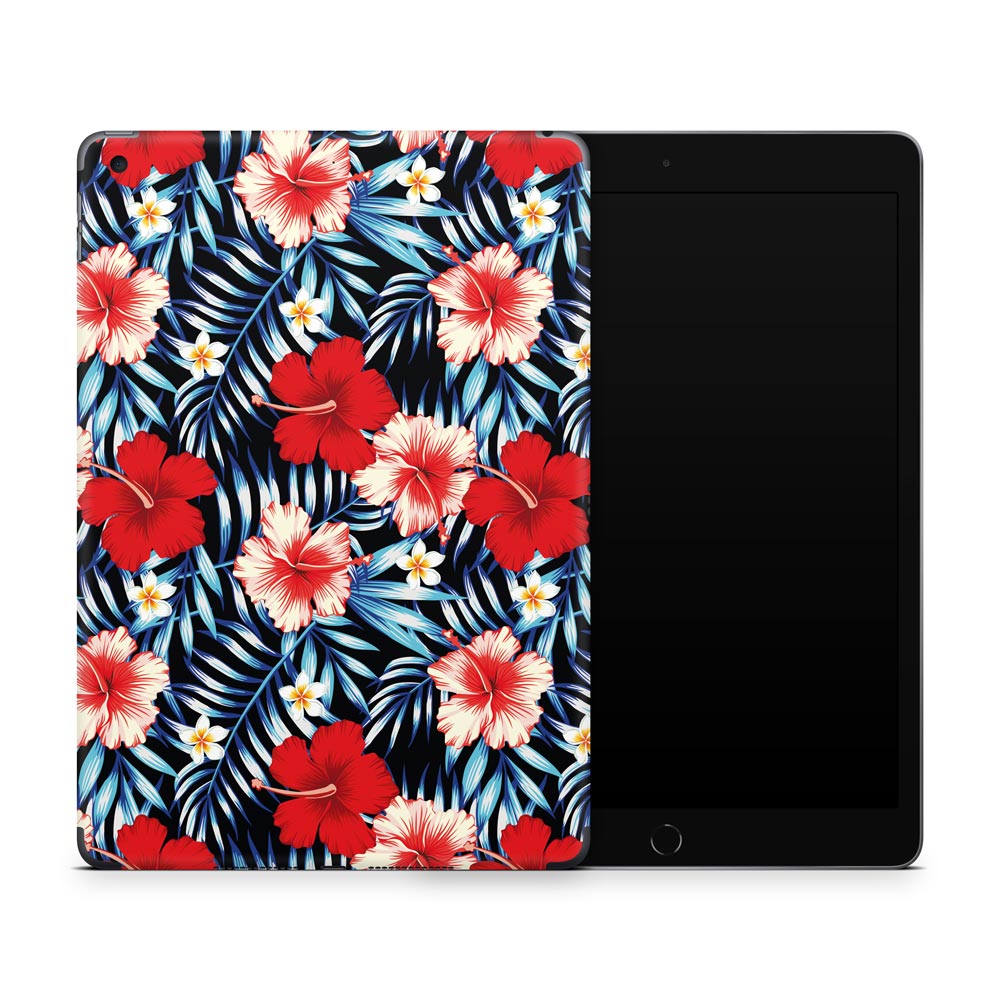 Tropical  Hibiscus Apple iPad 7/8 Skin
